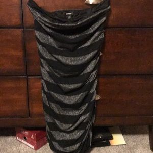 Dress black and silver